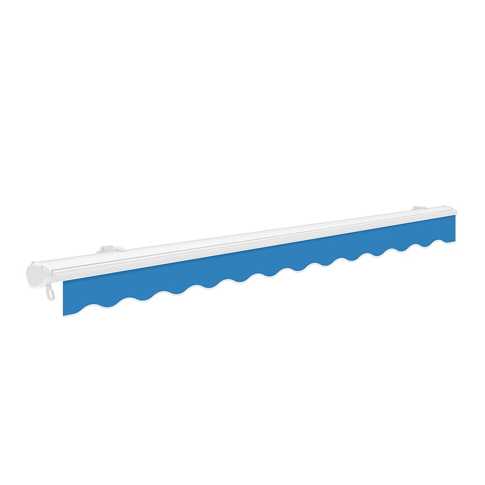 Half Cassette Electric Awning | Azure Blue