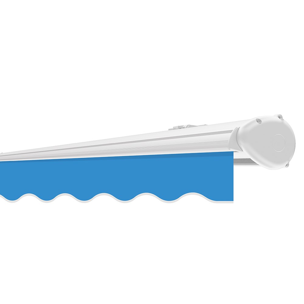 Half Cassette Electric Awning | Azure Blue
