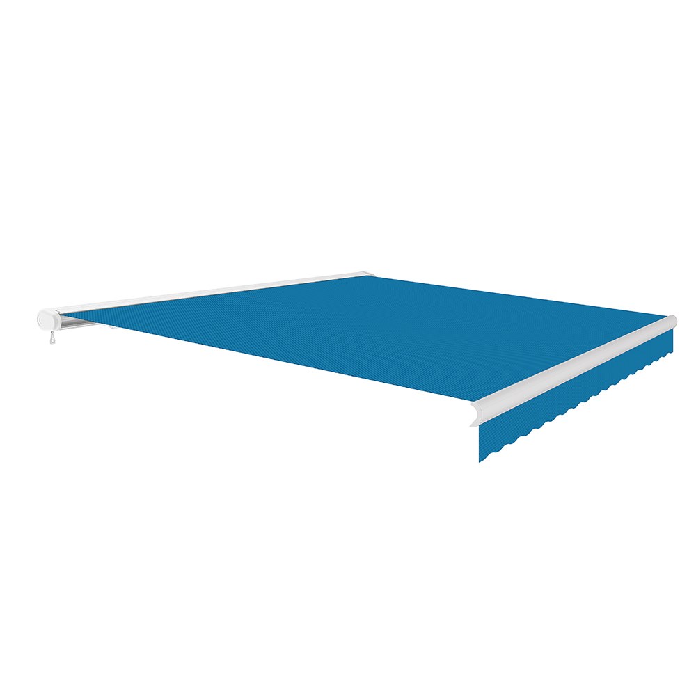 Full Cassette Manual Awning | Azure Blue