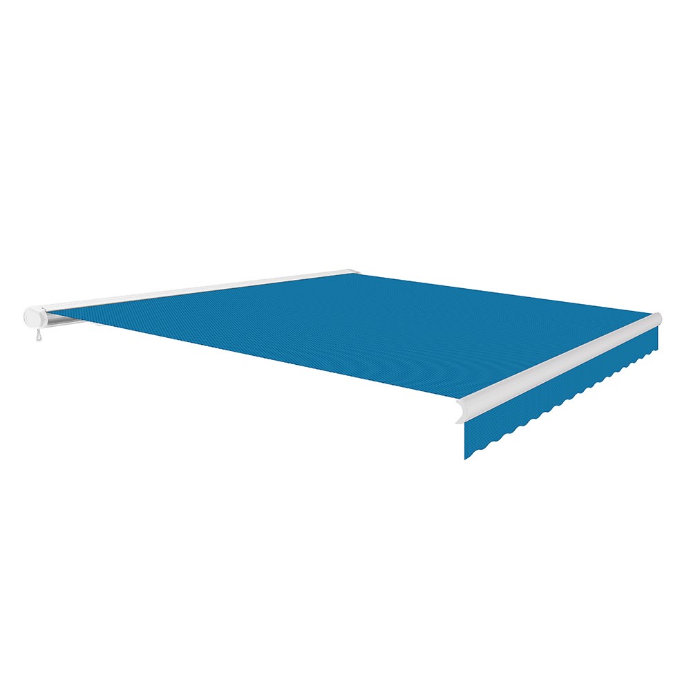 Full Cassette Electric Awning | Azure Blue