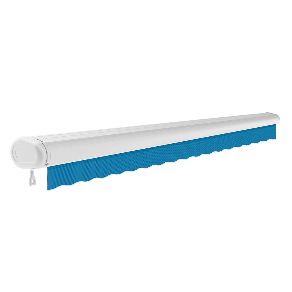 Full Cassette Electric Awning | Azure Blue
