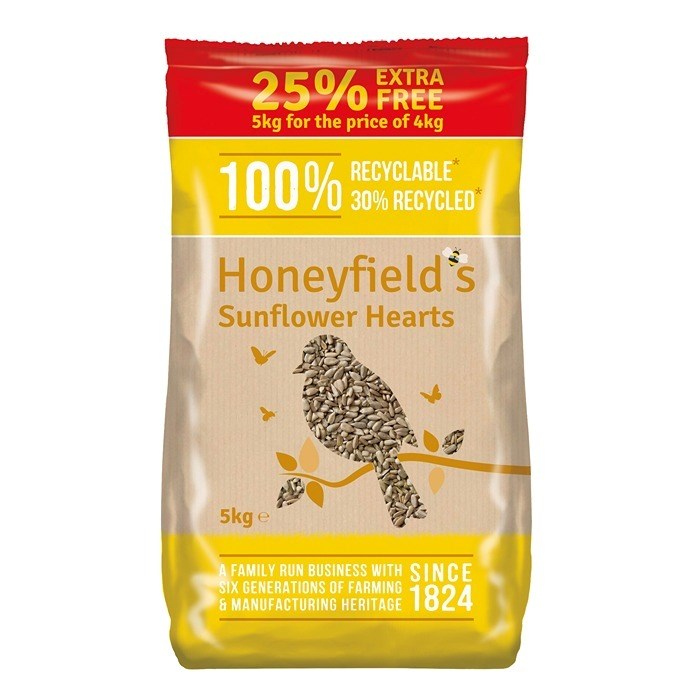 Honeyfields Sunflower Hearts 5Kg