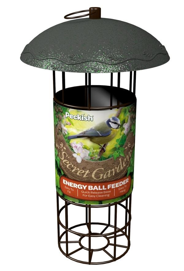 Peckish Secret Garden Energy Ball Feeder for Wild Birds