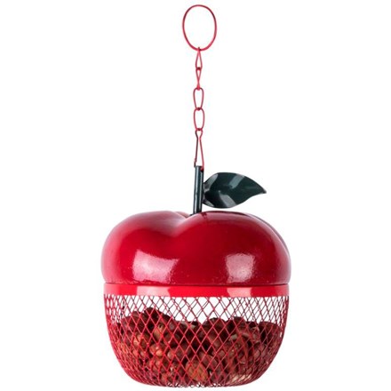 Apple Shaped Peanut Bird Feeder - 14.5cm (6in)
