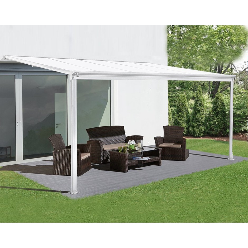 10ft x 10ft White Veranda Garden Canopy - Primrose™