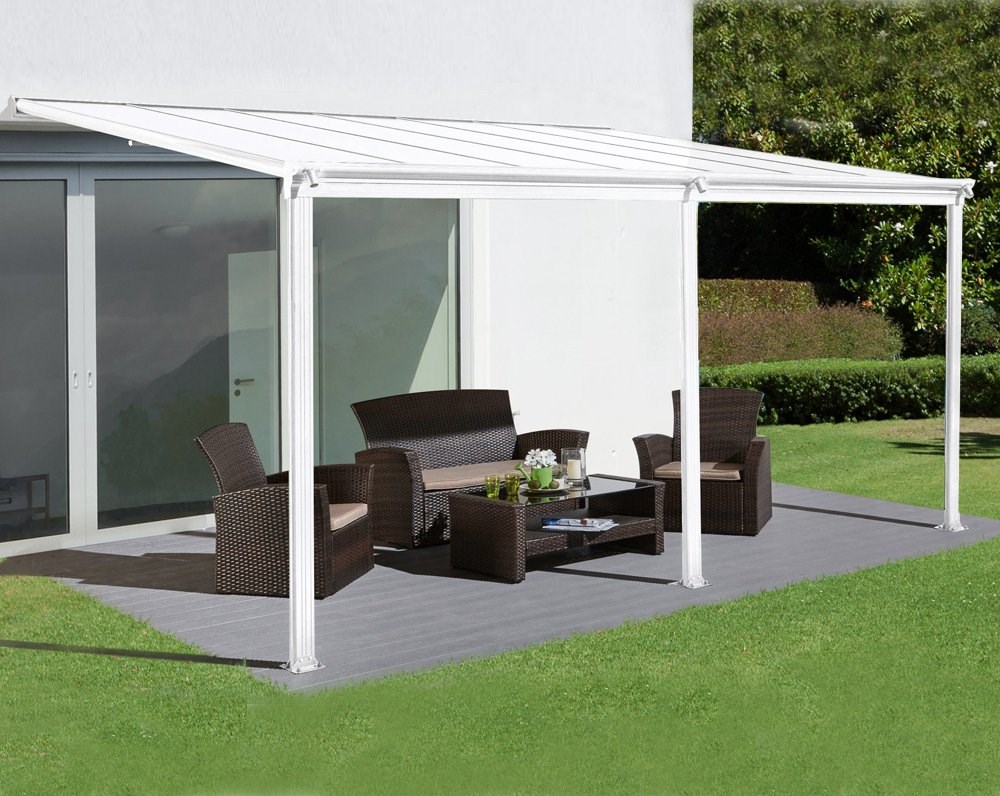 14ft x 10ft White Veranda Garden Canopy - Primrose™