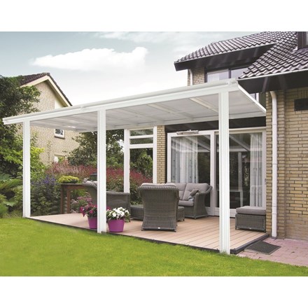 16ft x 10ft White Veranda Garden Canopy - Primrose™