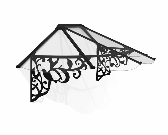 Palram - Canopia Canopy Lily 2130 Black - Clear 3' x 7'
