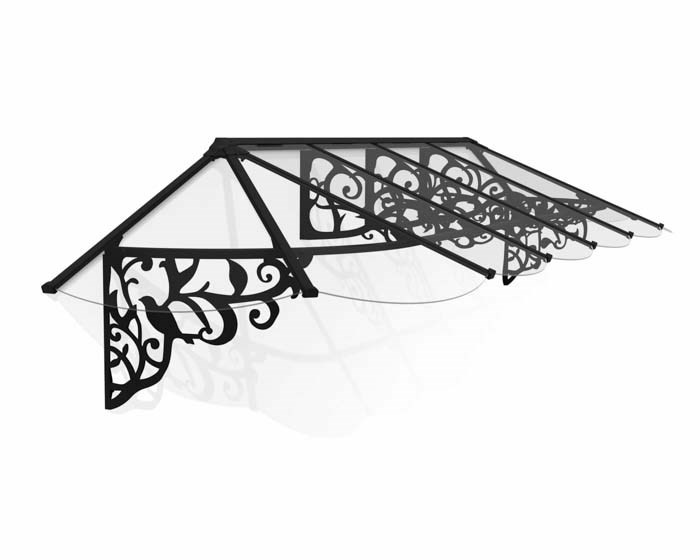 Palram - Canopia Canopy Lily 3600 Black - Clear 3' x 12'
