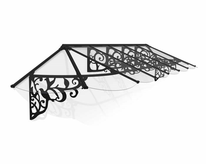 Palram - Canopia Canopy Lily 4100 Black - Clear 3' x 14'