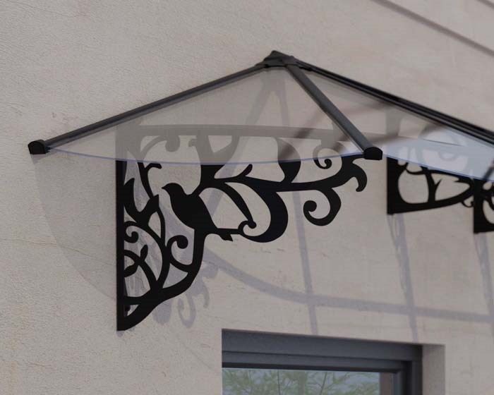 Palram - Canopia Canopy Lily 4100 Black - Clear 3' x 14'