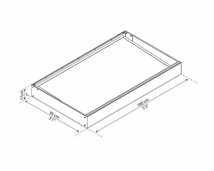 Palram - Canopia Canopy Sophia 1600 Grey - Clear 3' x 5'