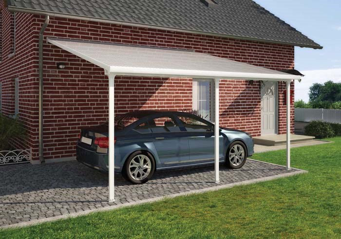 Palram - Canopia Feria Patio Cover 4 x 6.06 White - Clear 13' x 20'