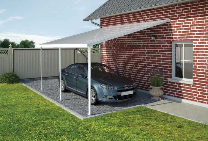 Palram - Canopia Feria Patio Cover 4 x 6.06 White - Clear 13' x 20'