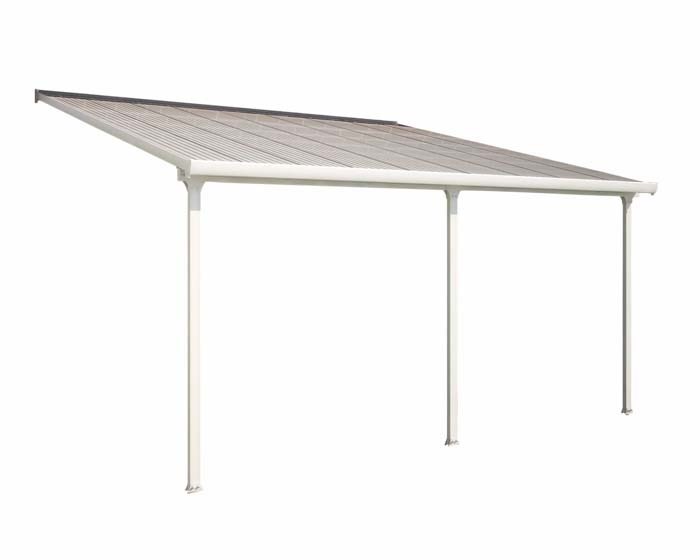 Palram - Canopia Feria Patio Cover 4 x 6.06 White - Clear 13' x 20'
