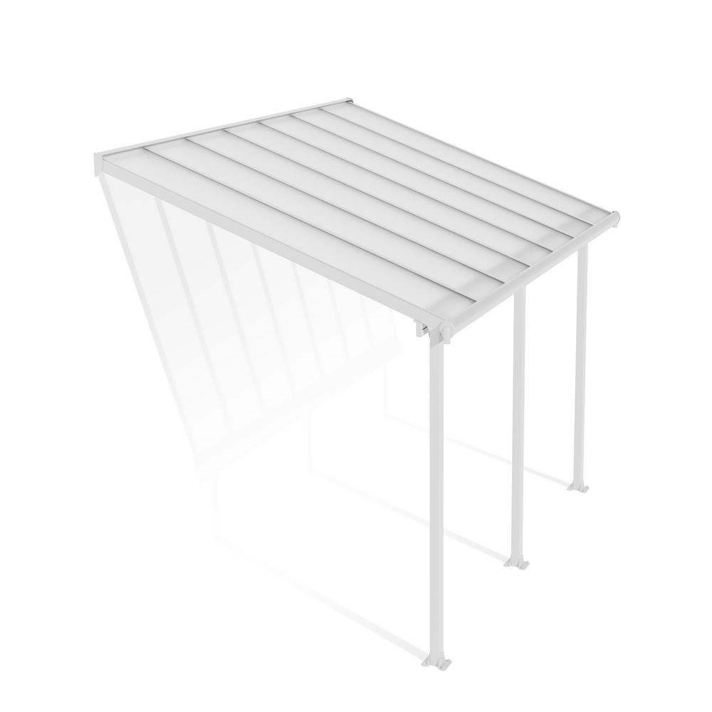 Palram - Canopia Olympia Patio Cover 3 x 4.25 White - Clear 10' x 14'