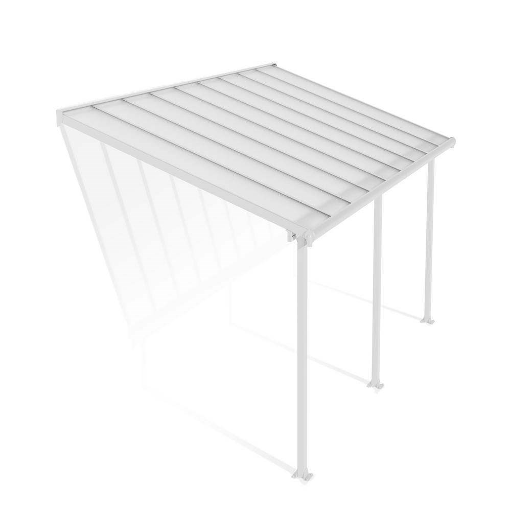 Palram - Canopia Olympia Patio Cover 3 x 5.46 White - Clear 10' x 18'