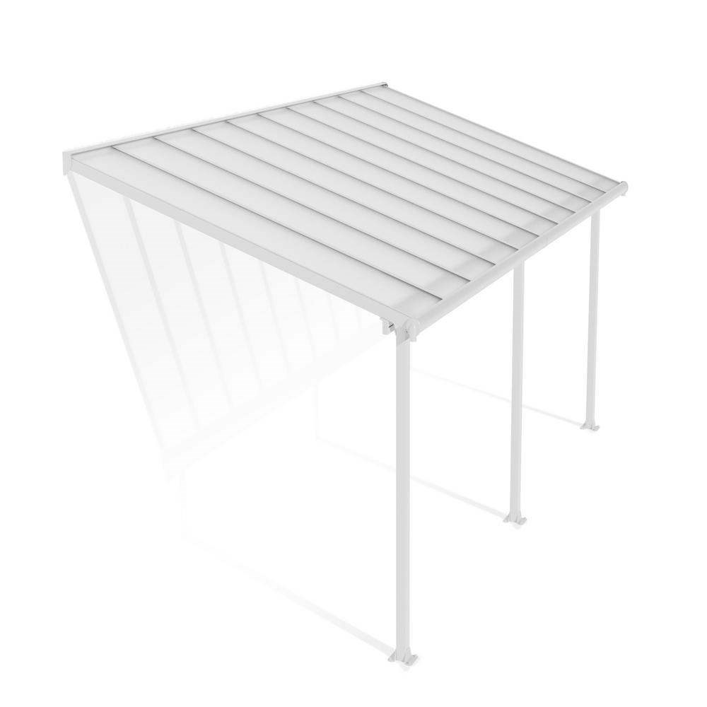 Palram - Canopia Olympia Patio Cover 3 x 6.10 White - Clear 10' x 20'