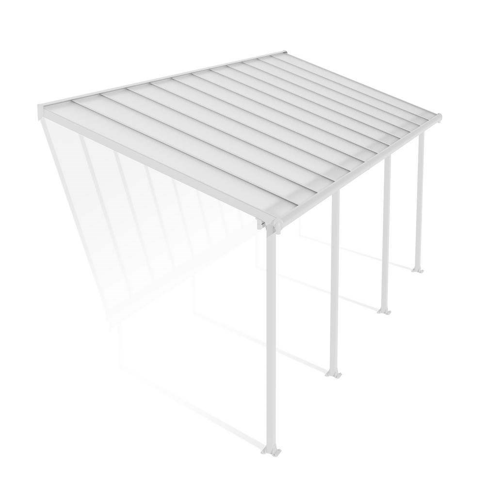 Palram - Canopia Olympia Patio Cover 3 x 7.30 White - Clear 10' x 24'