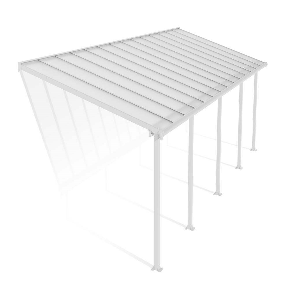 Palram - Canopia Olympia Patio Cover 3 x 8.51 White - Clear 10' x 28'