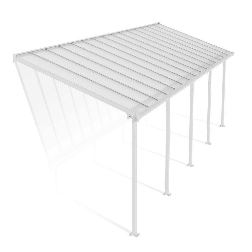 Palram - Canopia Olympia Patio Cover 3 x 9.15 White - Clear 10' x 30'