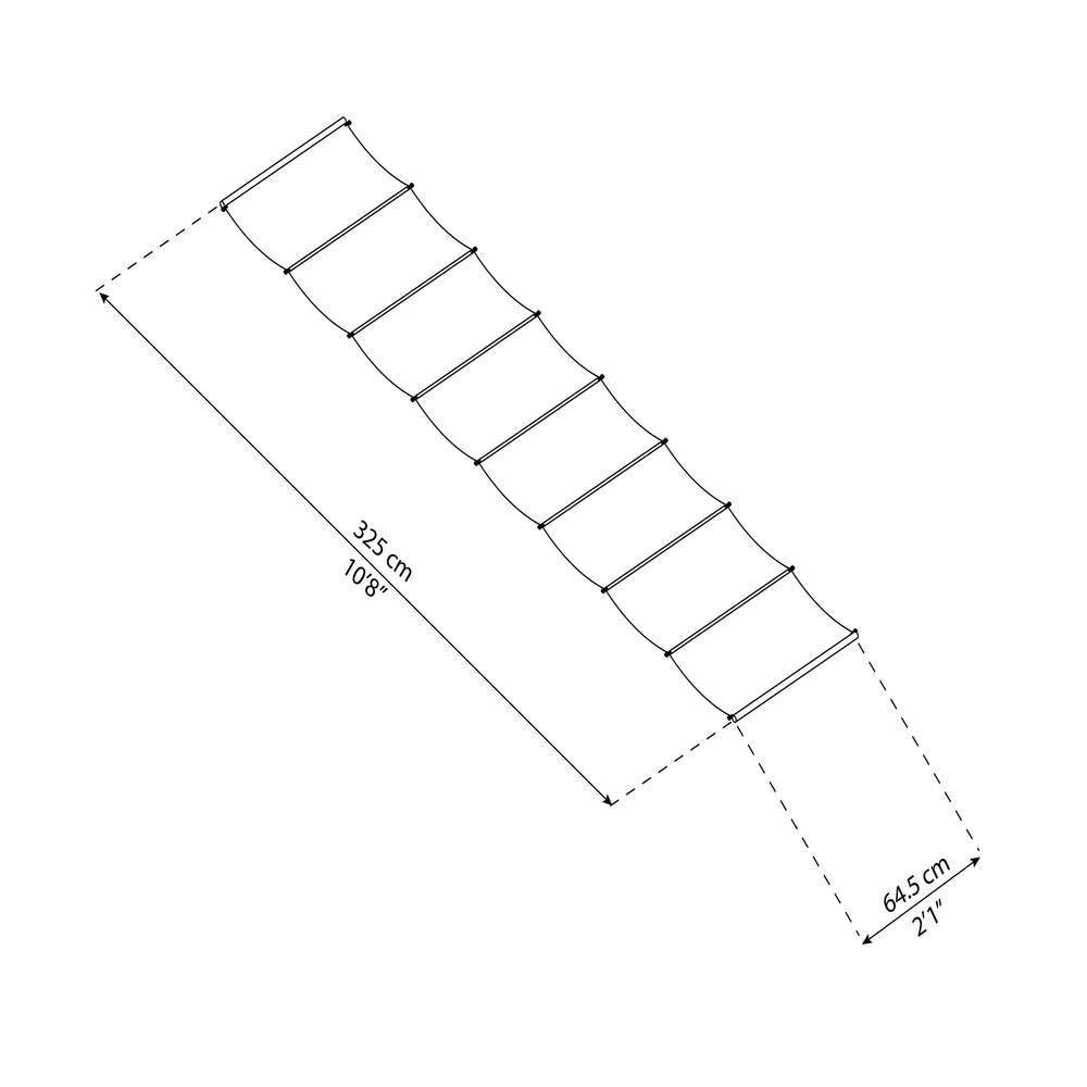 Palram - Canopia Stockholm Roof Blinds 3.4 x 5.2 - White 2' x 11'