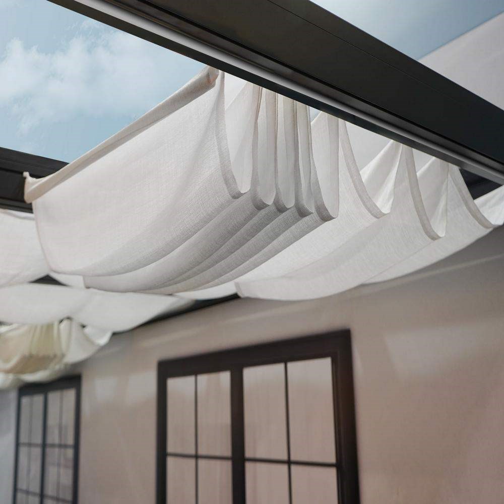 Palram - Canopia Stockholm Roof Blinds 3.4 x 5.2 - White 2' x 11'