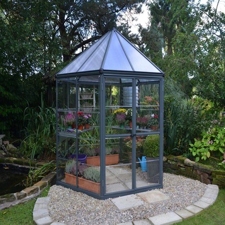 Palram - Canopia Oasis Hexagonal 8ft - Grey 7' x 8'