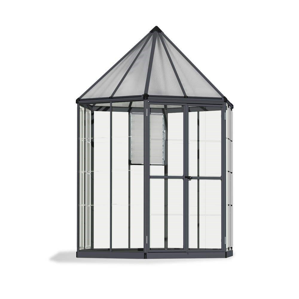 Palram - Canopia Oasis Hexagonal 8ft - Grey 7' x 8'