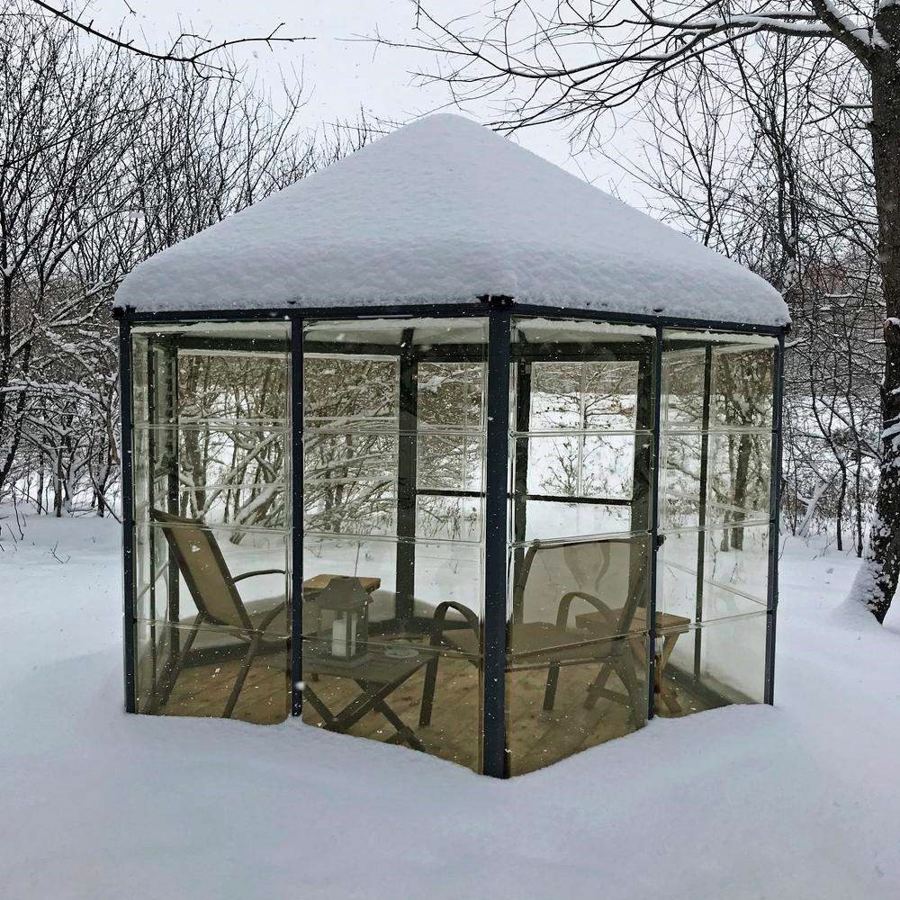 Palram - Canopia Oasis Hexagonal 8ft - Grey 7' x 8'