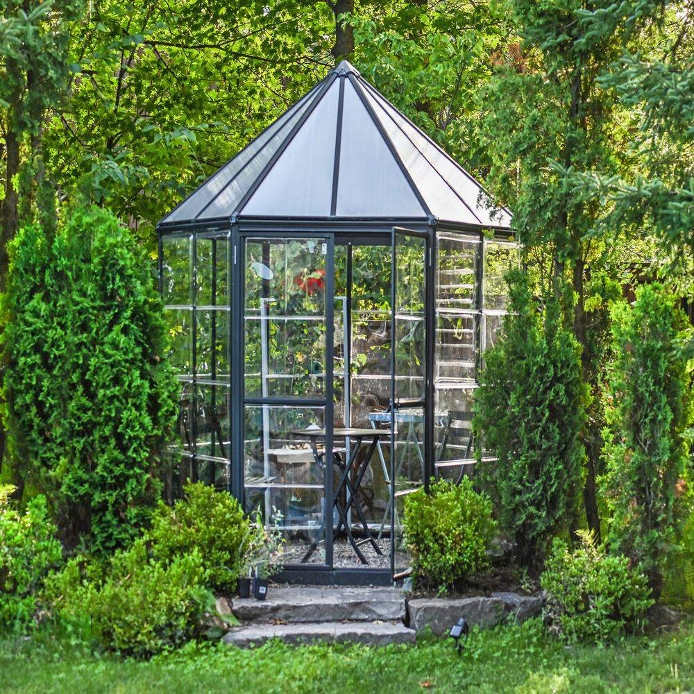 Palram - Canopia Oasis Hexagonal 8ft - Grey 7' x 8'