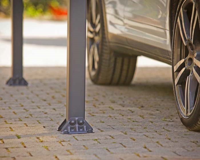 Palram - Canopia Carport Arcadia 8500 - Grey 12' x 28'