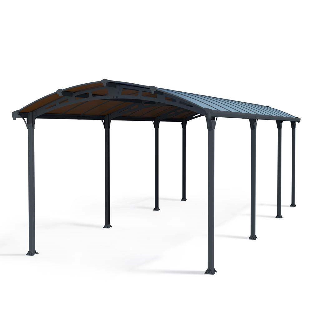 Palram - Canopia Carport Arcadia 8500 - Grey 12' x 28'