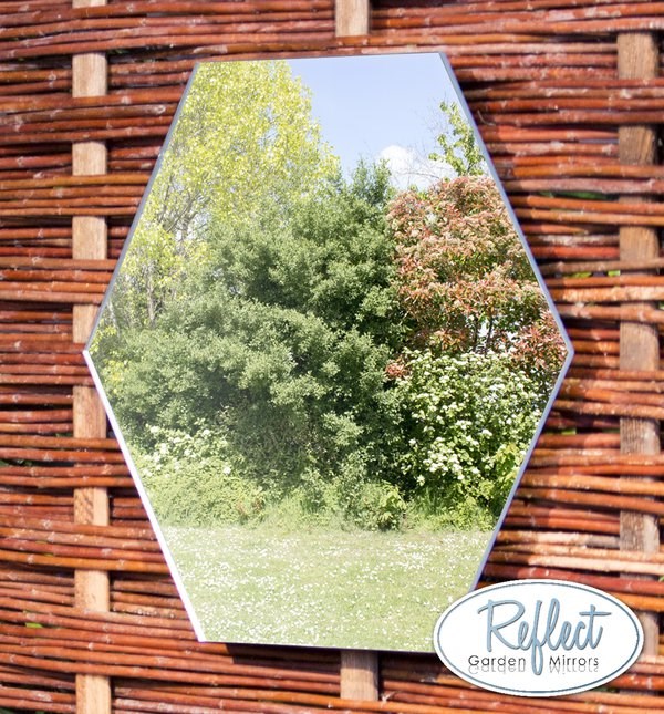 Hexagonal Garden Mirror