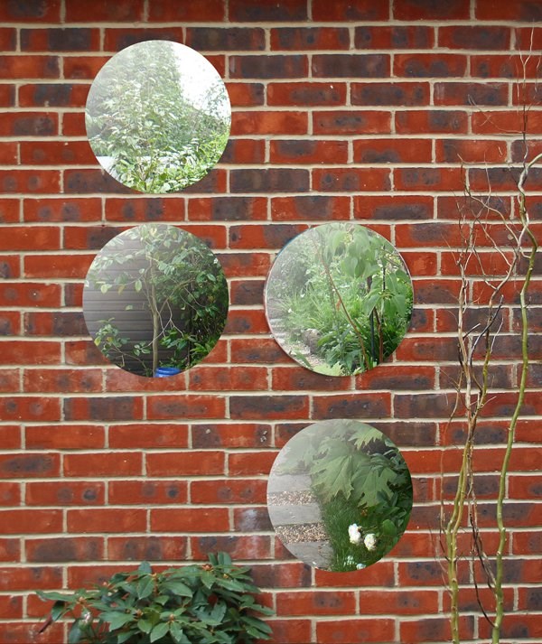 1ft 3in Set of 4 Circular Acrylic Garden Mirrors - by Reflect™
