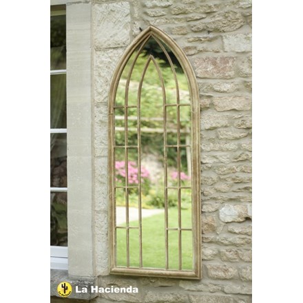 5ft x 1ft 11in Stone Effect Large Gothic Style Wall Glass Mirror