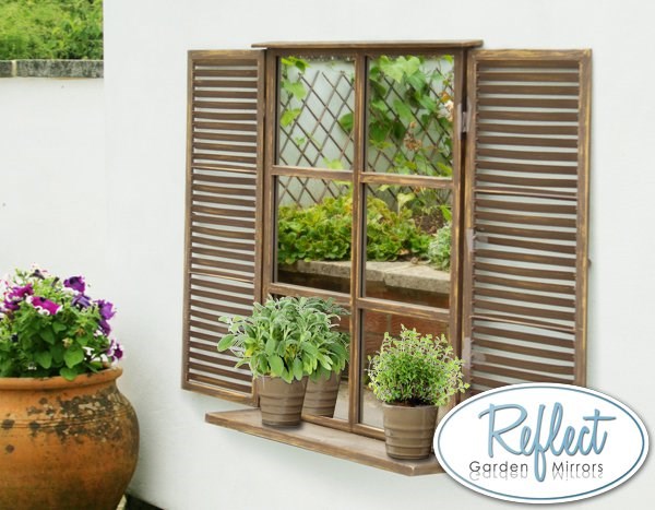 Shutter Garden Mirror