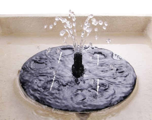 Budding Dahlia Solar Bird Bath Water Feature w/ Lights & Automation Function
