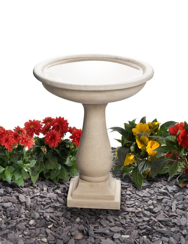 Clermont Stone Round Bird Bath