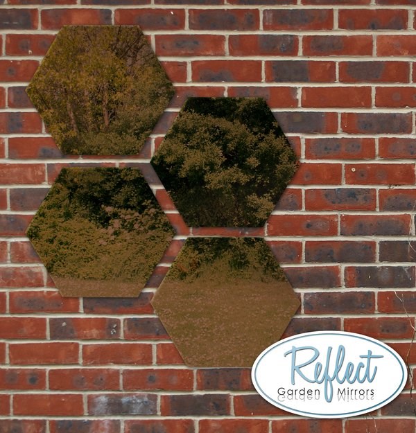 Hexagonal Bronze Mirrors