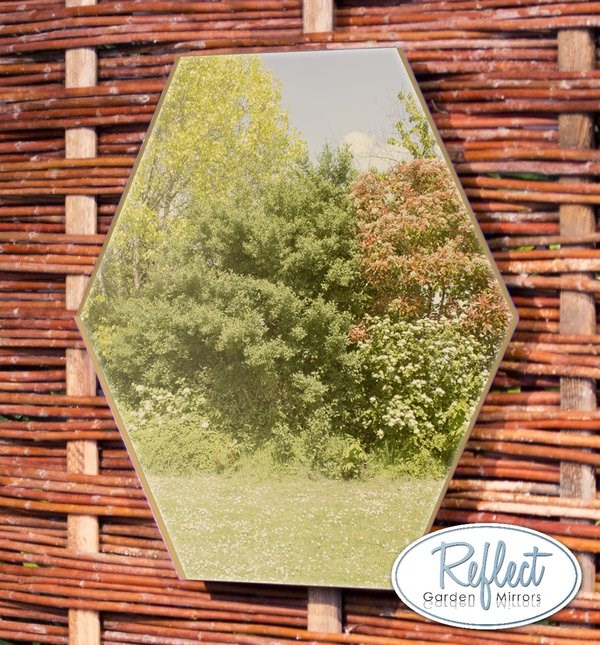 Hexagonal Gold Acrylic Mirror