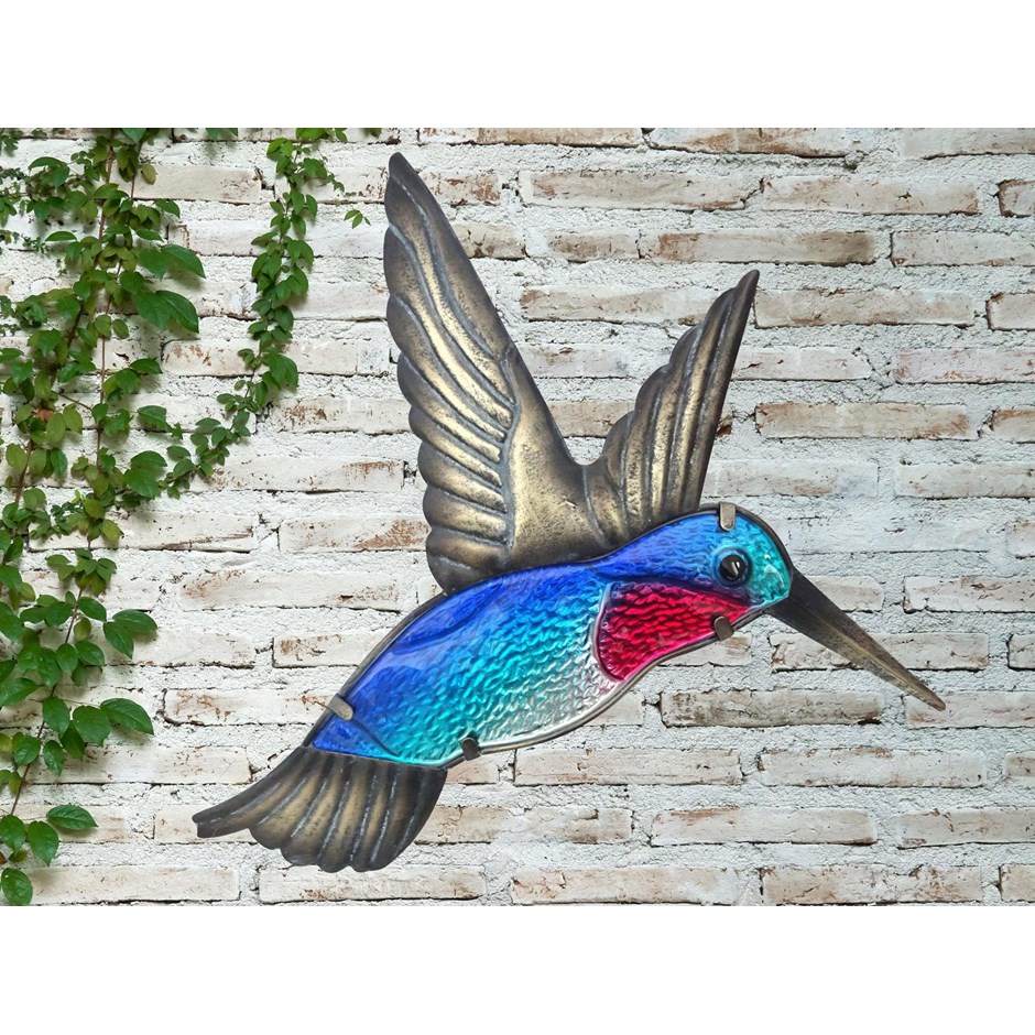 Glass Hummingbird Garden Wall Art by Creekwood™