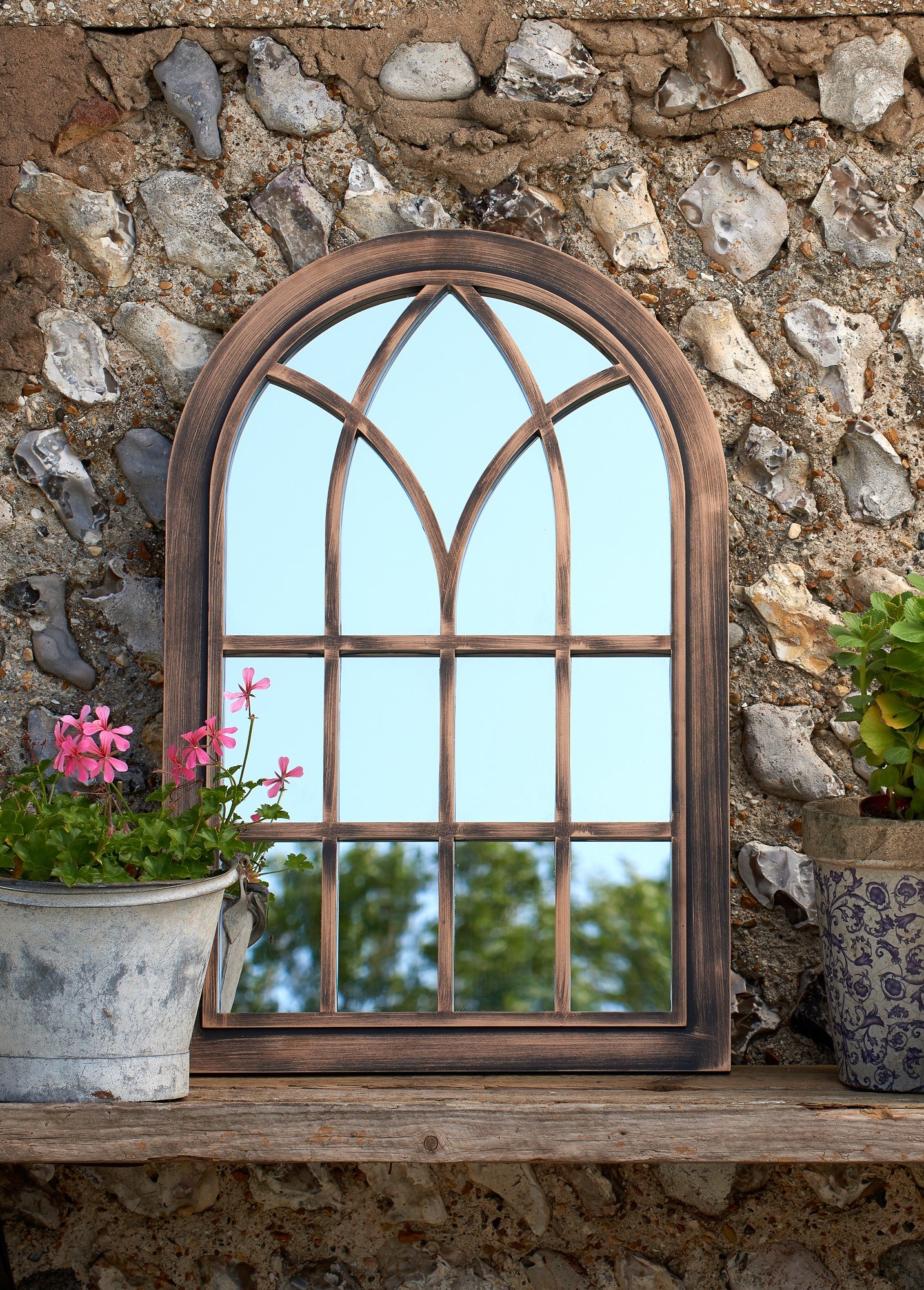 Toscana Arched Garden Mirror