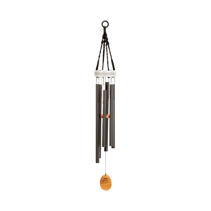 114cm 45\ Nordic Wind Chime Faux Concrete with Bohemian Pattern Top