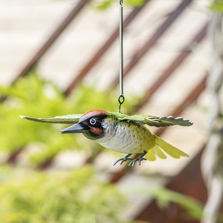 8cm x 28cm Hanging Woodpecker British Birds in Flight by La Hacienda™