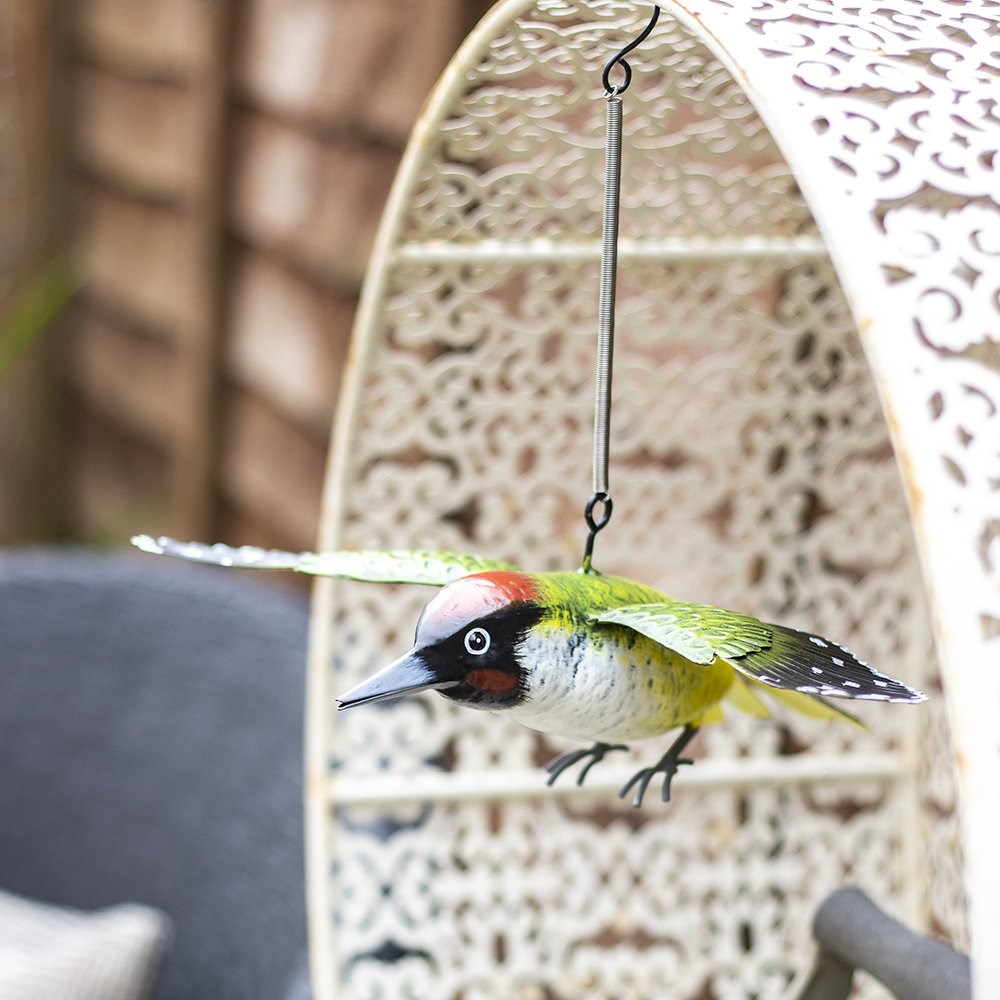 8cm x 28cm Hanging Woodpecker British Birds in Flight by La Hacienda™