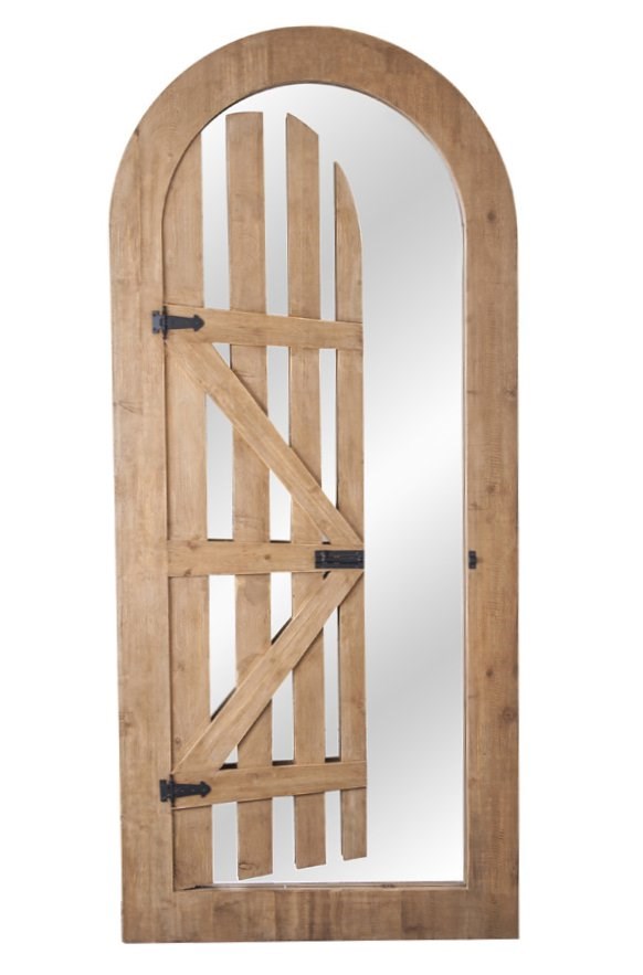 5ft 11in x 2ft 7in Arched Illusion Glass Mirror Gate - by Reflect™