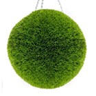 Pair of 28cm Artificial Topiary Grass Balls By Primrose™