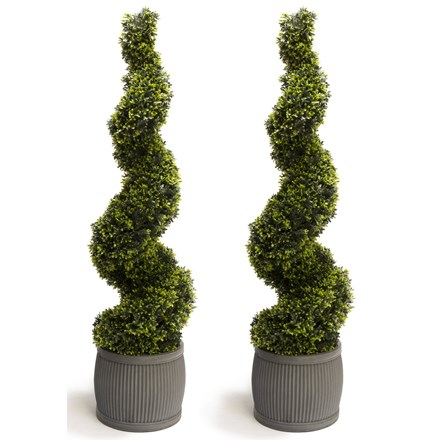 120cm Artificial Topiary Grass Spirals Primrose™