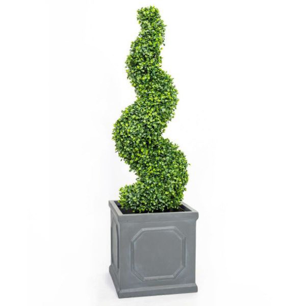 Artificial Buxus Topiary Spiral